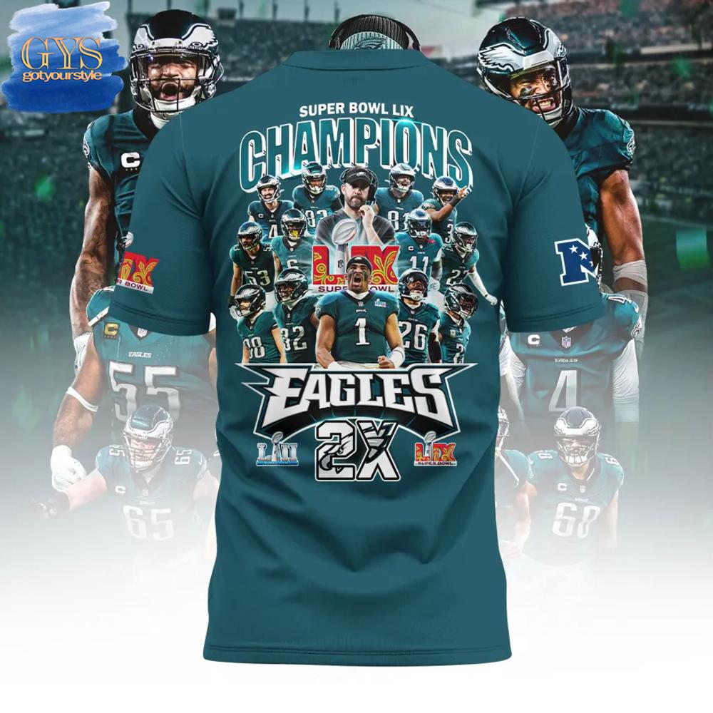 Philadelphia Eagles Champions Super Bowl LIX 2025 Shirt - Famjoys Philadelphia Eagles Champions Super Bowl LIX 2025 Shirt - Famjoys