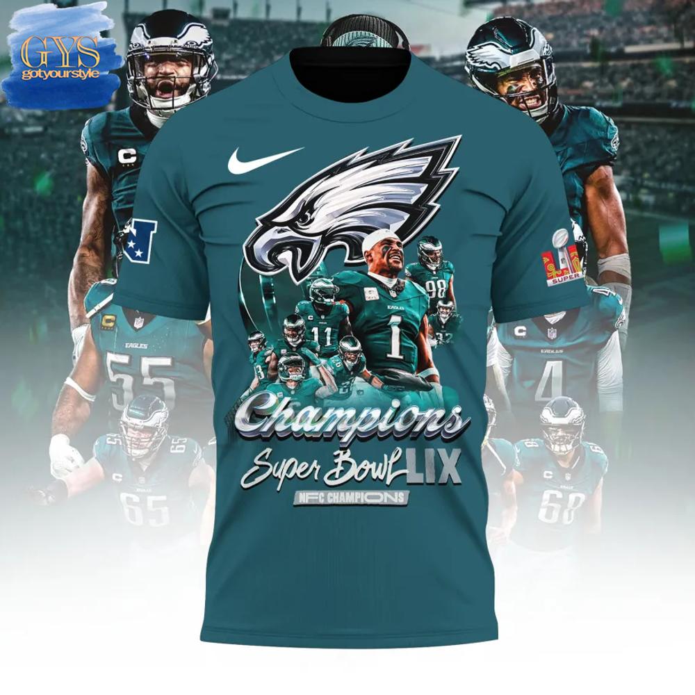Philadelphia Eagles Champions Super Bowl LIX 2025 Shirt - Famjoys Philadelphia Eagles Champions Super Bowl LIX 2025 Shirt - Famjoys