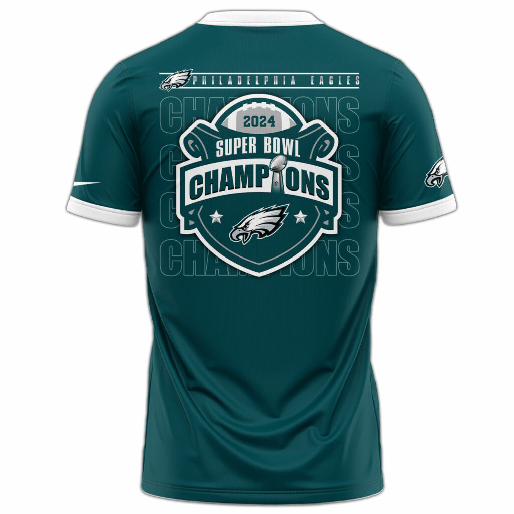 Philadelphia Eagles CHAMPIONS SUPER BOWL LIX 2025 Tee Edition - Famjoys Philadelphia Eagles CHAMPIONS SUPER BOWL LIX 2025 Tee Edition - Famjoys