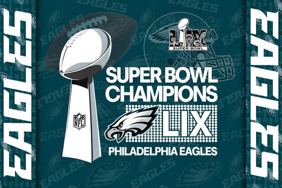 Philadelphia Eagles CHAMPIONS SUPER BOWL LIX Collection Flag - Famjoys Philadelphia Eagles CHAMPIONS SUPER BOWL LIX Collection Flag - Famjoys