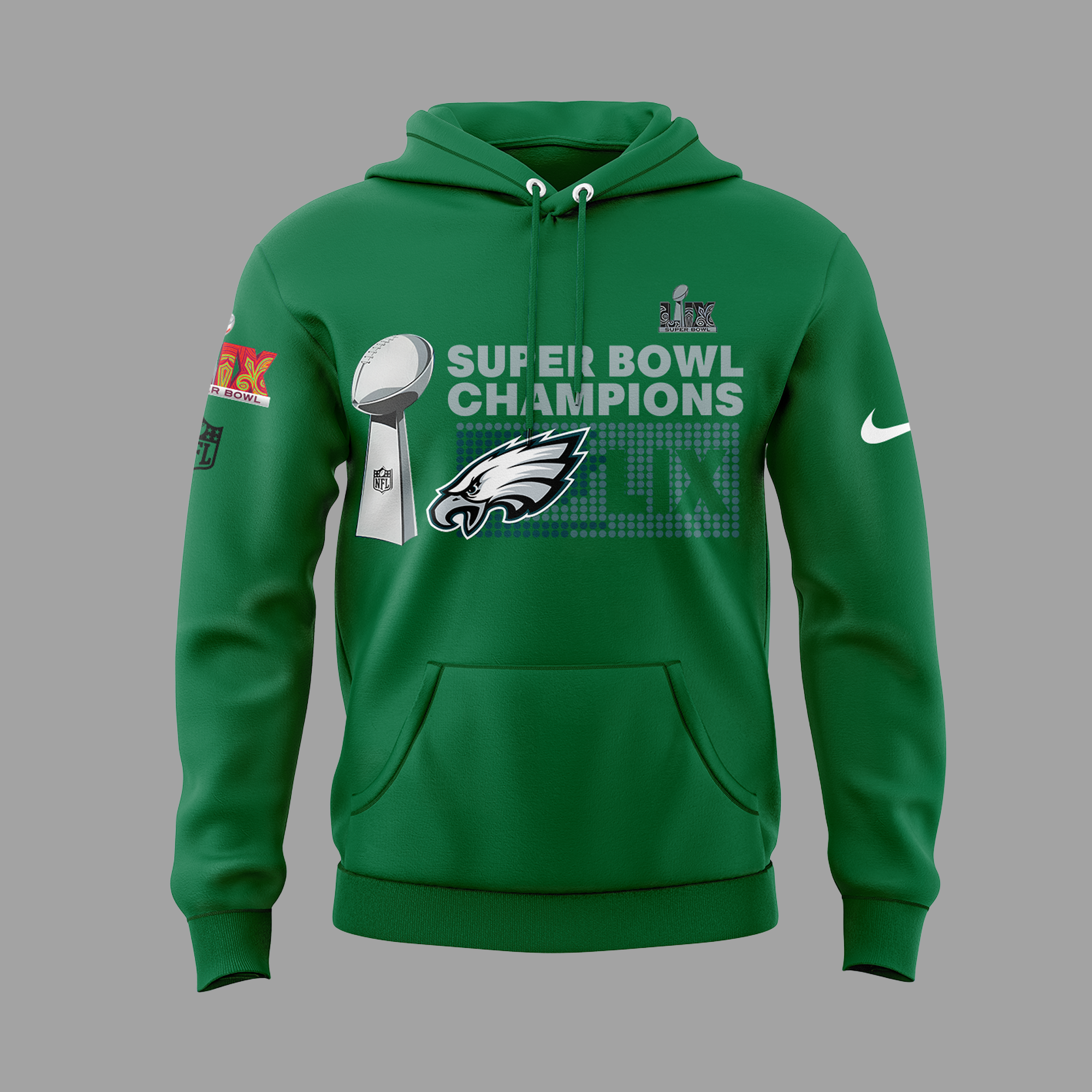 Philadelphia Eagles CHAMPIONS SUPER BOWL LIX Hoodie - Famjoys Philadelphia Eagles CHAMPIONS SUPER BOWL LIX Hoodie - Famjoys