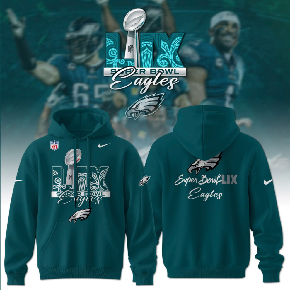 Philadelphia Eagles CHAMPIONS SUPER BOWL LIX Hoodie - Famjoys Philadelphia Eagles CHAMPIONS SUPER BOWL LIX Hoodie - Famjoys