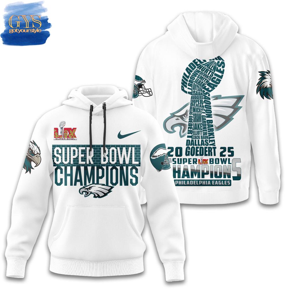 Philadelphia Eagles Champions Super Bowl LIX Merchandise - Famjoys Philadelphia Eagles Champions Super Bowl LIX Merchandise - Famjoys
