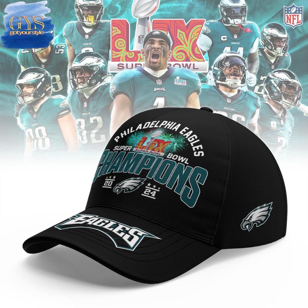 Philadelphia Eagles Champions Super Bowl LIX Special Edition Classic Cap - Famjoys Philadelphia Eagles Champions Super Bowl LIX Special Edition Classic Cap - Famjoys