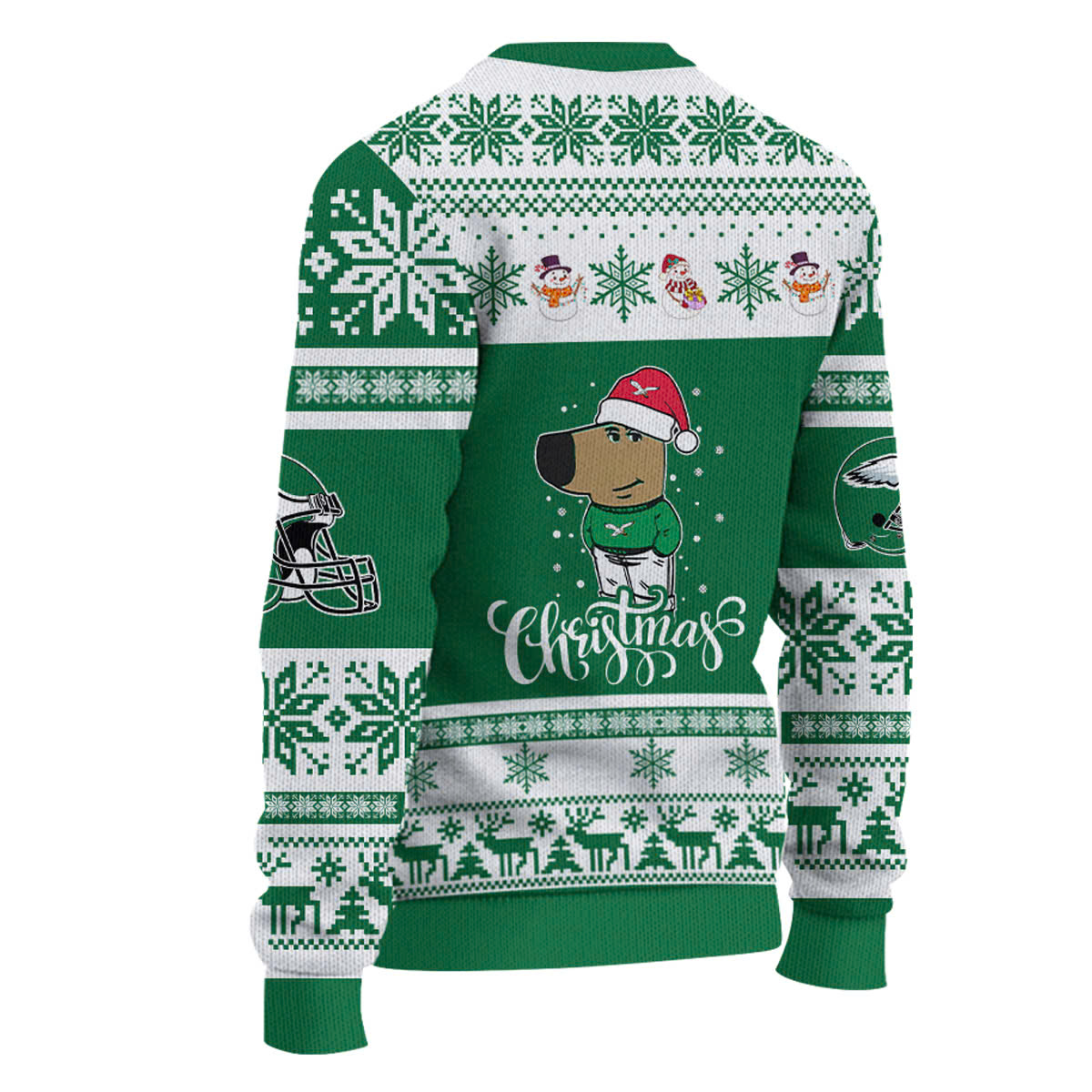 Philadelphia Eagles Chill Guy Christmas Knitted Sweaterer 2024 - Famjoys Philadelphia Eagles Chill Guy Christmas Knitted Sweaterer 2024 - Famjoys