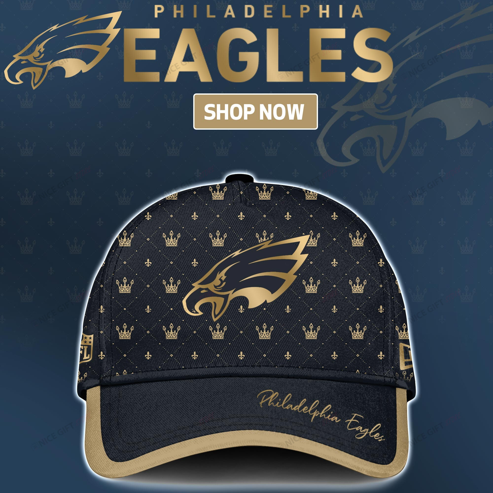 Philadelphia Eagles Classic Cap 3DC-B6Y0 - Famjoys Philadelphia Eagles Classic Cap 3DC-B6Y0 - Famjoys