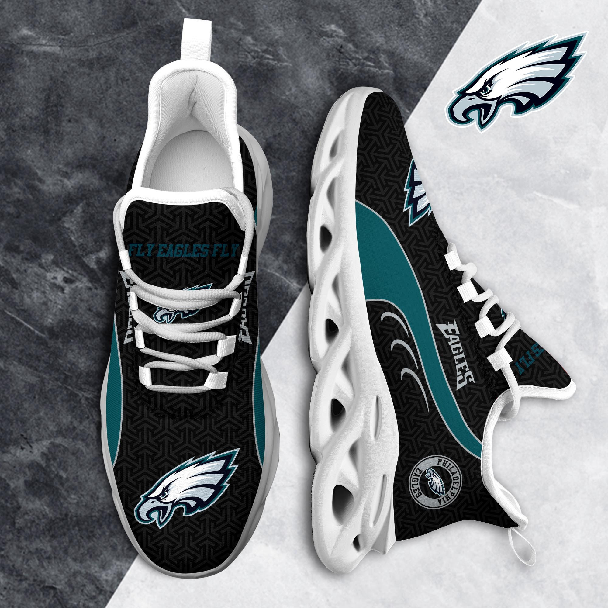 Philadelphia Eagles Clunky Shoes T-42107 - Famjoys Philadelphia Eagles Clunky Shoes T-42107 - Famjoys