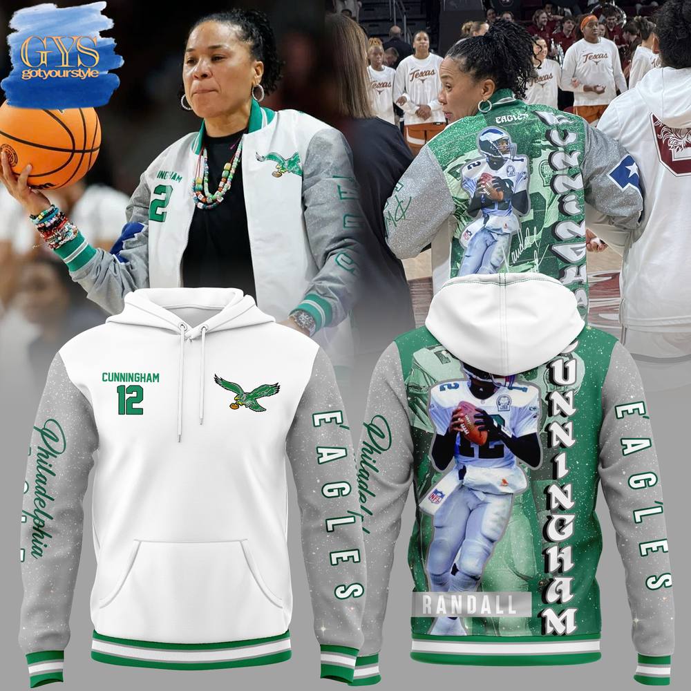 Philadelphia Eagles Coach Dawn Staley Hoodie - Famjoys Philadelphia Eagles Coach Dawn Staley Hoodie - Famjoys