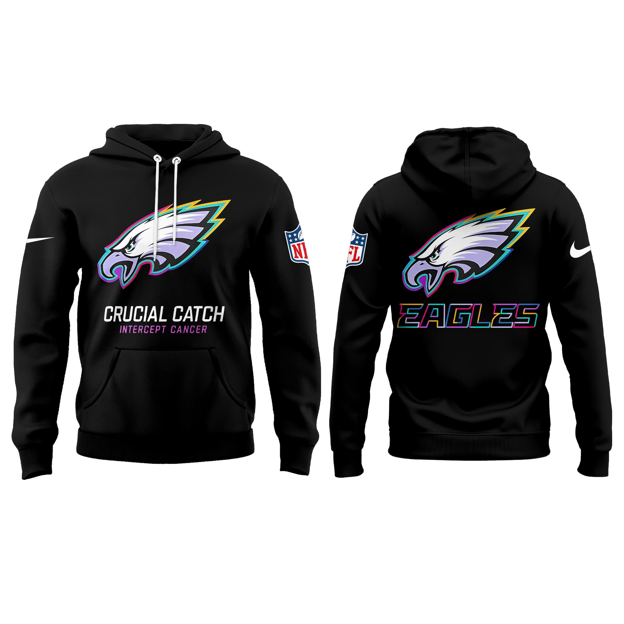Philadelphia Eagles Crucial Catch Hoodie - Famjoys Philadelphia Eagles Crucial Catch Hoodie - Famjoys