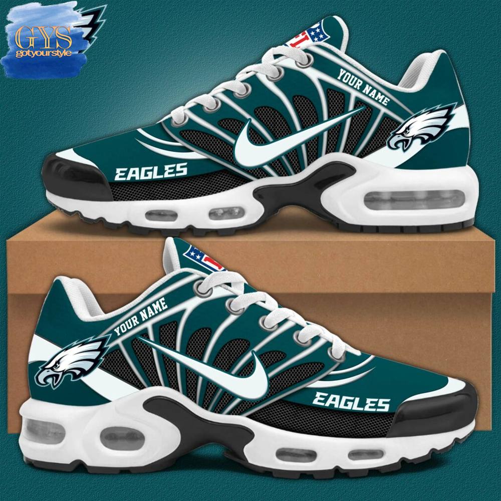 Philadelphia Eagles Custom Name Air Max Plus - Famjoys Philadelphia Eagles Custom Name Air Max Plus - Famjoys