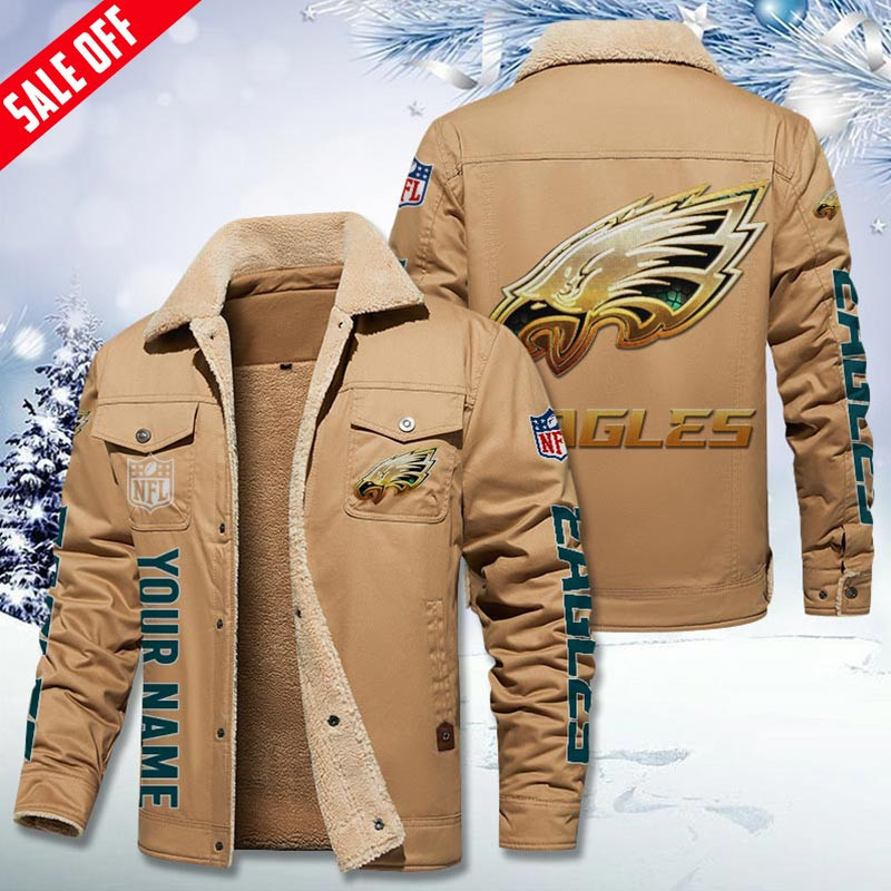 Philadelphia Eagles DMHL0562 Fleece Jacket 2066 - Famjoys Philadelphia Eagles DMHL0562 Fleece Jacket 2066 - Famjoys
