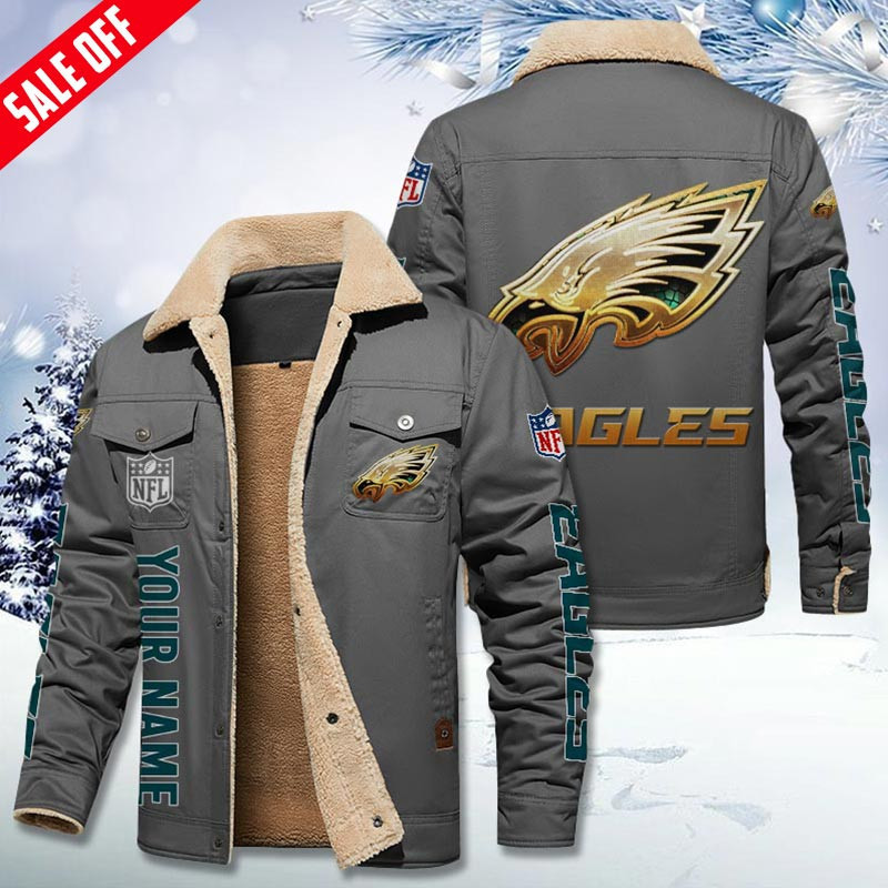 Philadelphia Eagles DMHL0562 Fleece Jacket 2066 - Famjoys Philadelphia Eagles DMHL0562 Fleece Jacket 2066 - Famjoys