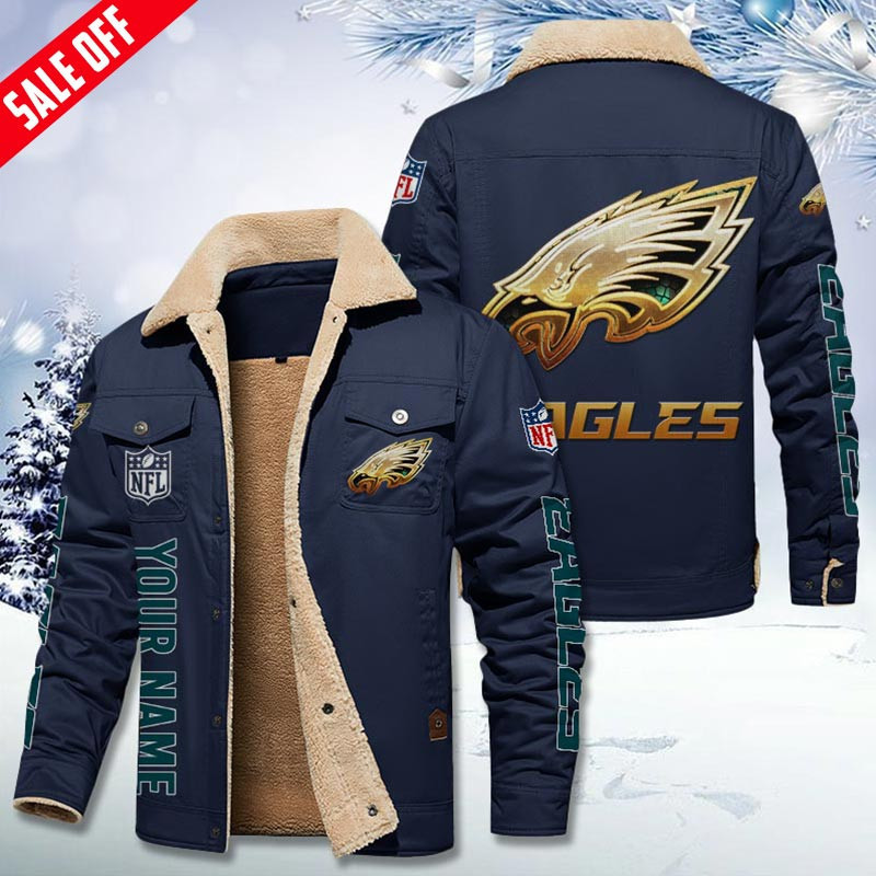 Philadelphia Eagles DMHL0562 Fleece Jacket 2066 - Famjoys Philadelphia Eagles DMHL0562 Fleece Jacket 2066 - Famjoys