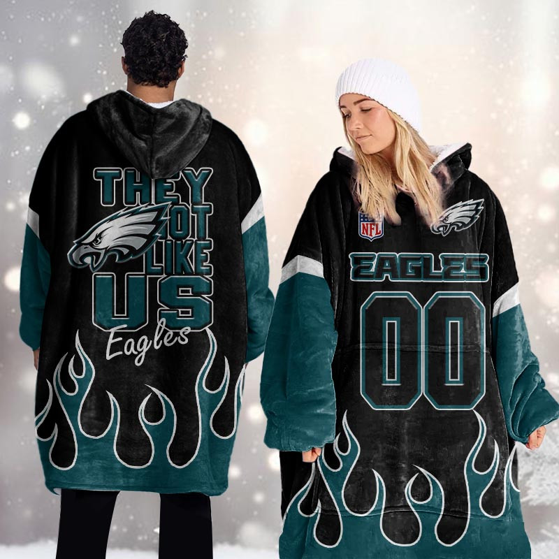 Philadelphia Eagles DMOD0026 Blanket Hoodie - Famjoys Philadelphia Eagles DMOD0026 Blanket Hoodie - Famjoys