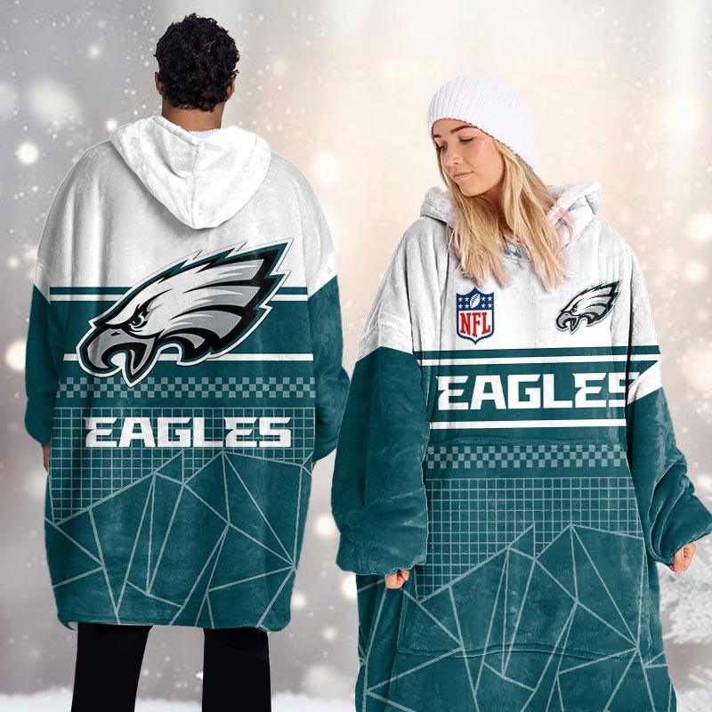 Philadelphia Eagles DMOD0059 Blanket Hoodie - Famjoys Philadelphia Eagles DMOD0059 Blanket Hoodie - Famjoys
