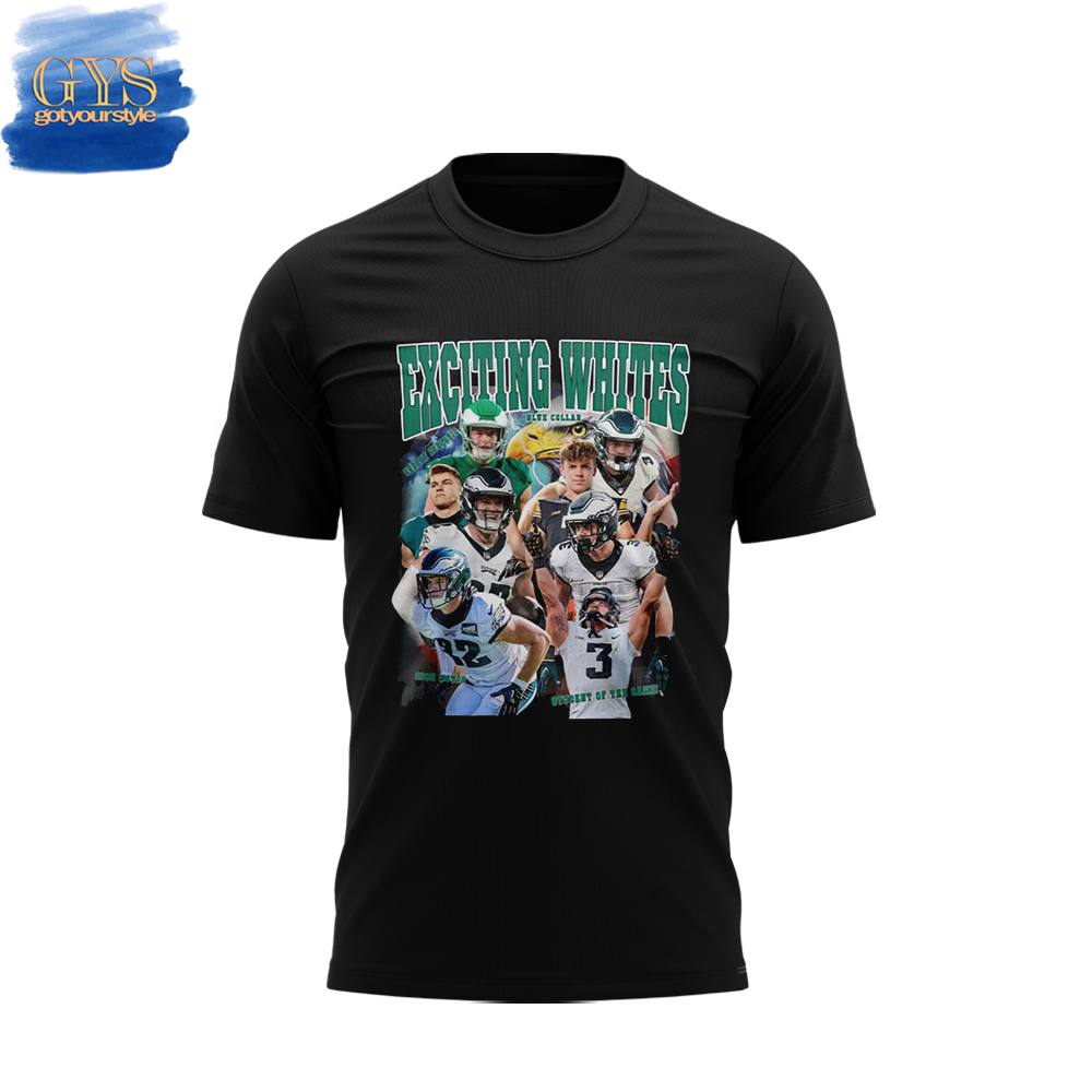 Philadelphia Eagles Exciting Whites Shirt - Famjoys Philadelphia Eagles Exciting Whites Shirt - Famjoys