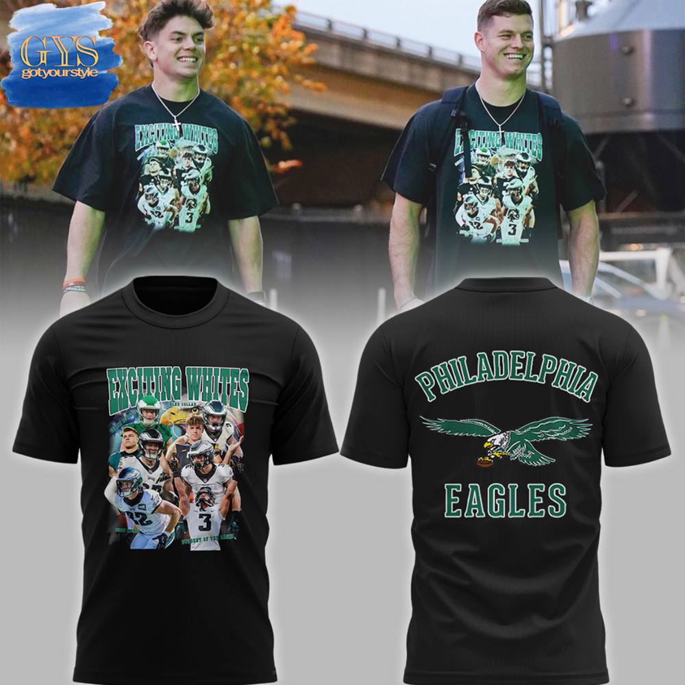Philadelphia Eagles Exciting Whites Shirt - Famjoys Philadelphia Eagles Exciting Whites Shirt - Famjoys
