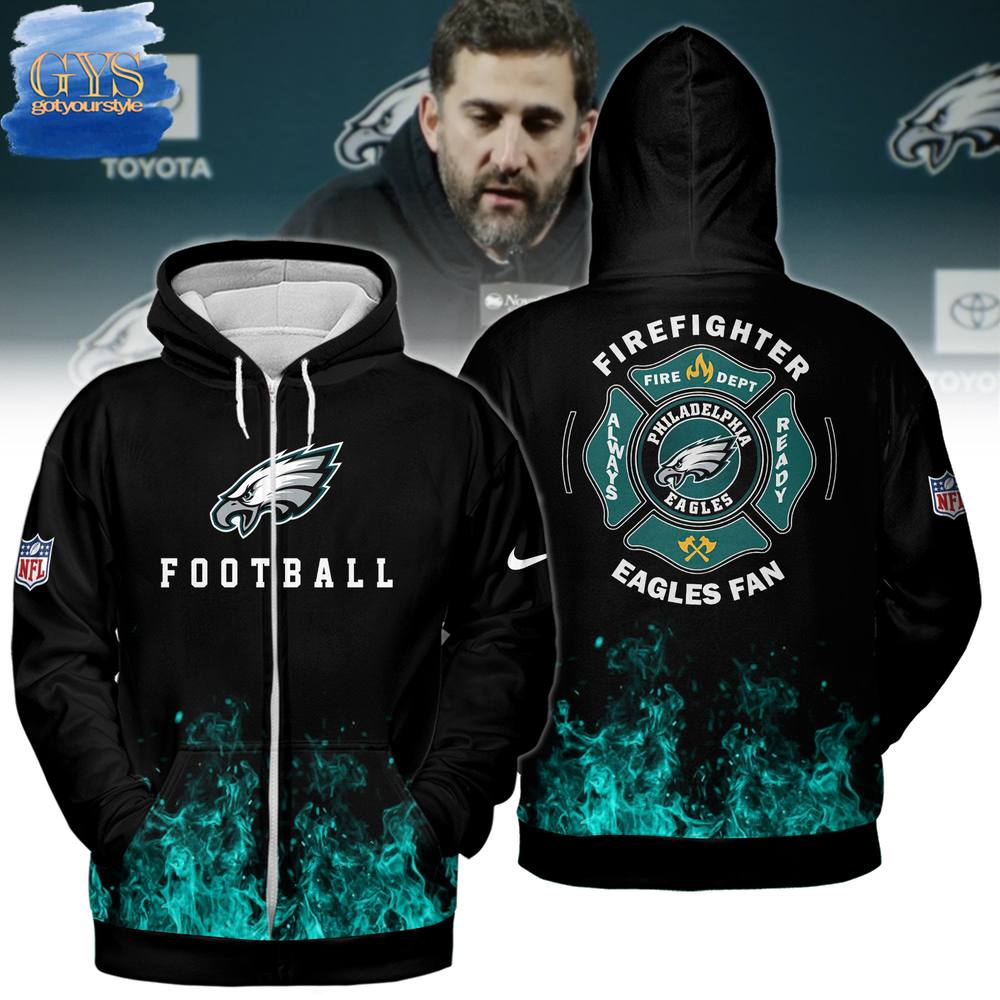 Philadelphia Eagles Fire Fighter Hoodie - Famjoys Philadelphia Eagles Fire Fighter Hoodie - Famjoys