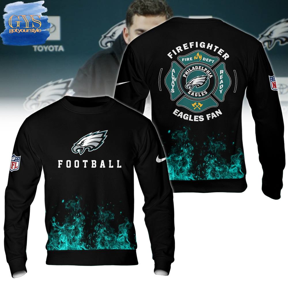 Philadelphia Eagles Fire Fighter Hoodie - Famjoys Philadelphia Eagles Fire Fighter Hoodie - Famjoys