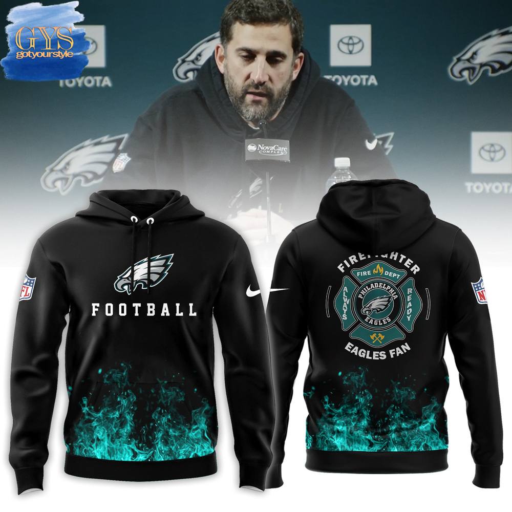 Philadelphia Eagles Fire Fighter Hoodie - Famjoys Philadelphia Eagles Fire Fighter Hoodie - Famjoys