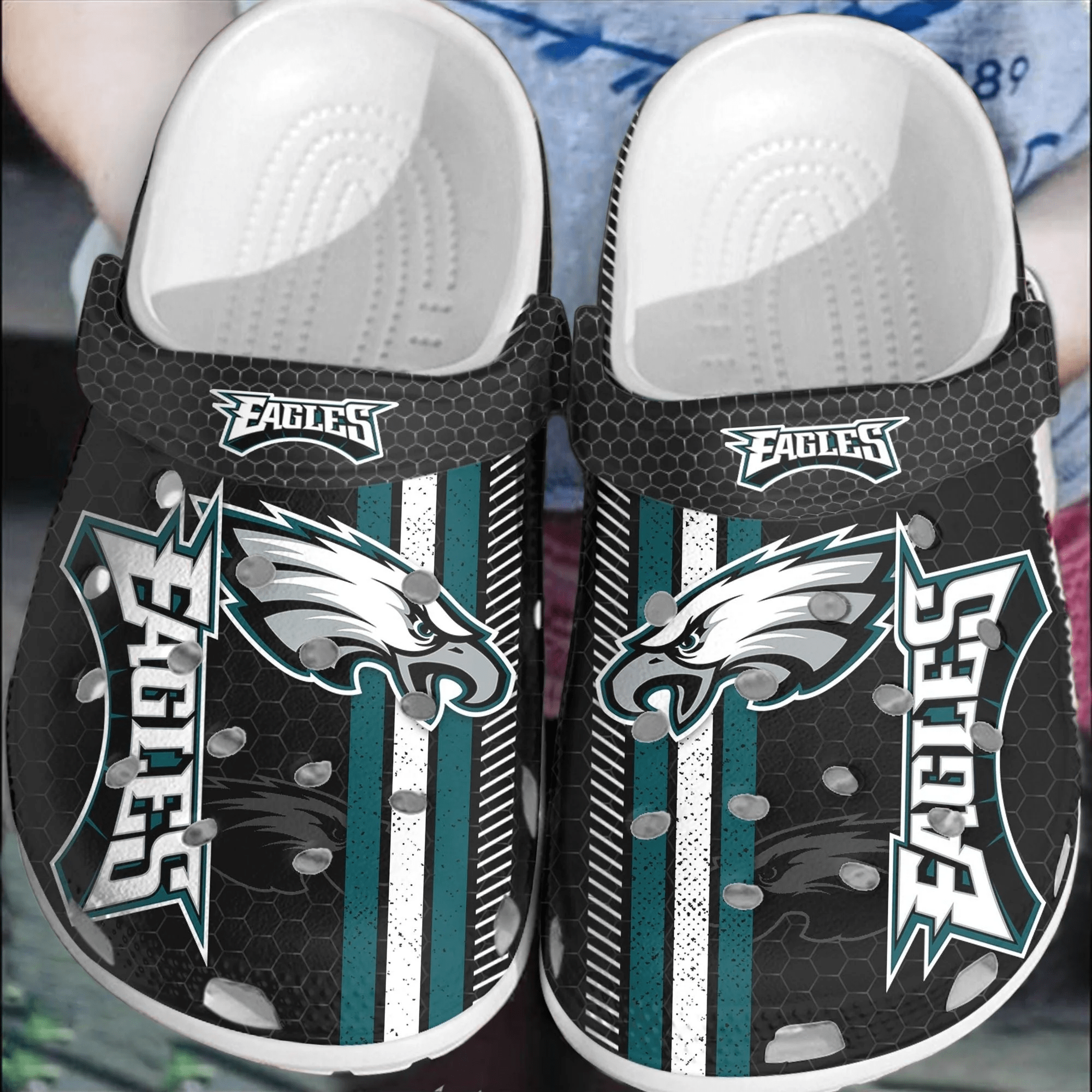 Philadelphia Eagles Football Crocband Crocs Shoes Comfortable Clogs For Men Women