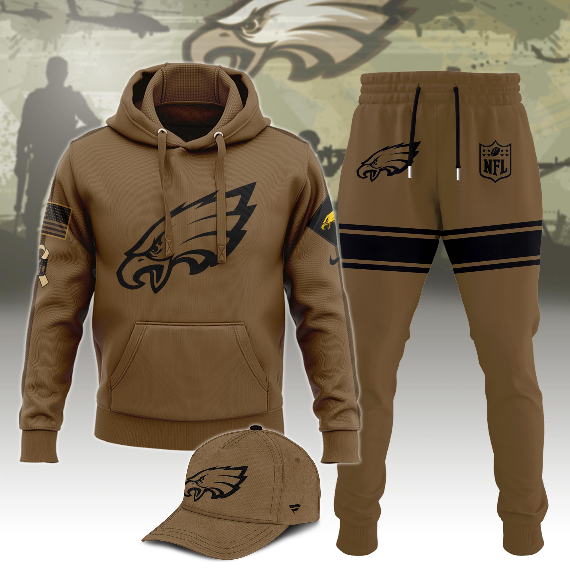 Philadelphia Eagles Hoodie 01 - Famjoys Philadelphia Eagles Hoodie 01 - Famjoys