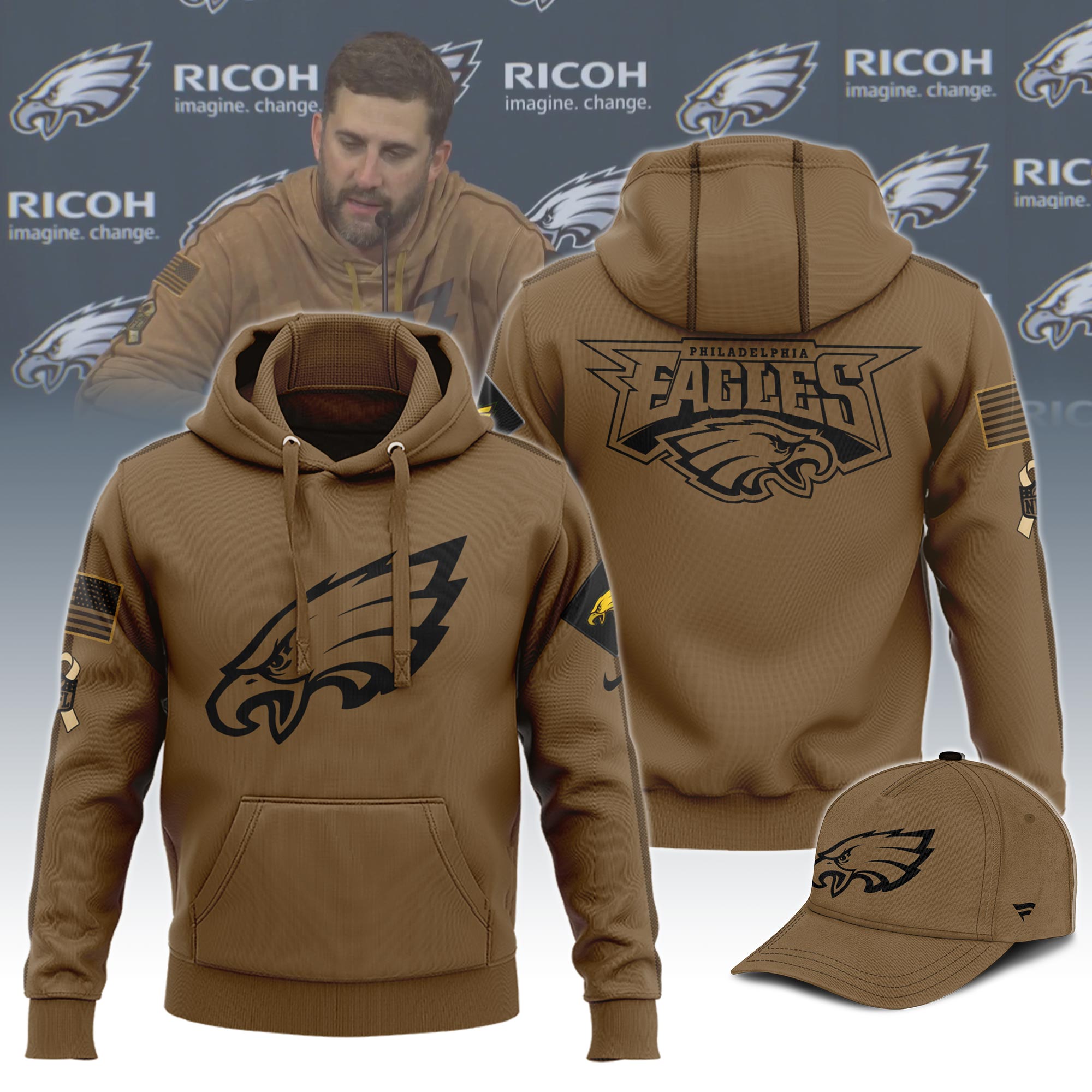 Philadelphia Eagles Hoodie 01 - Famjoys Philadelphia Eagles Hoodie 01 - Famjoys