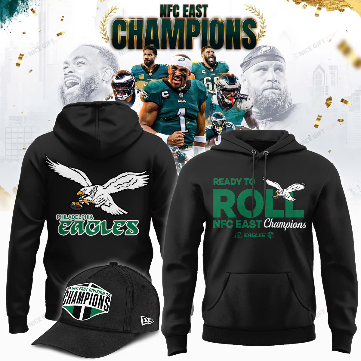Philadelphia Eagles Hoodie 3D 3HO-A3J7 - Famjoys Philadelphia Eagles Hoodie 3D 3HO-A3J7 - Famjoys