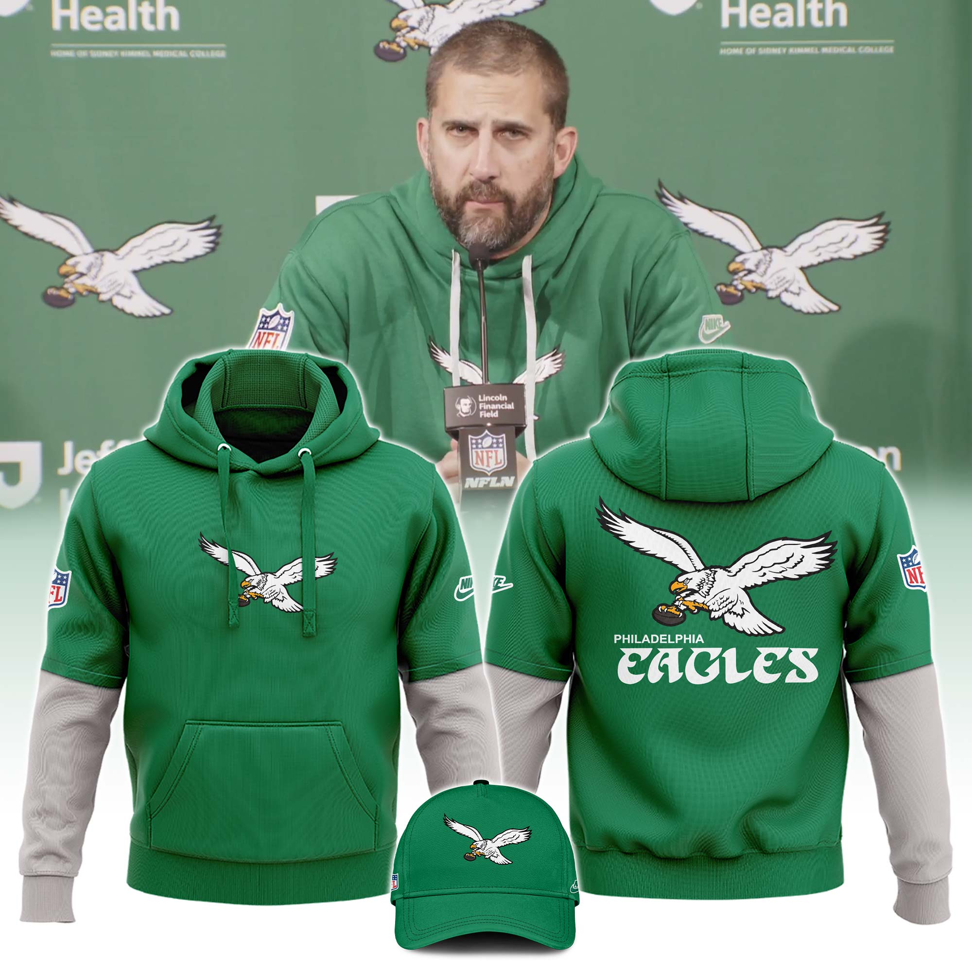 Philadelphia Eagles Hoodie - Famjoys Philadelphia Eagles Hoodie - Famjoys