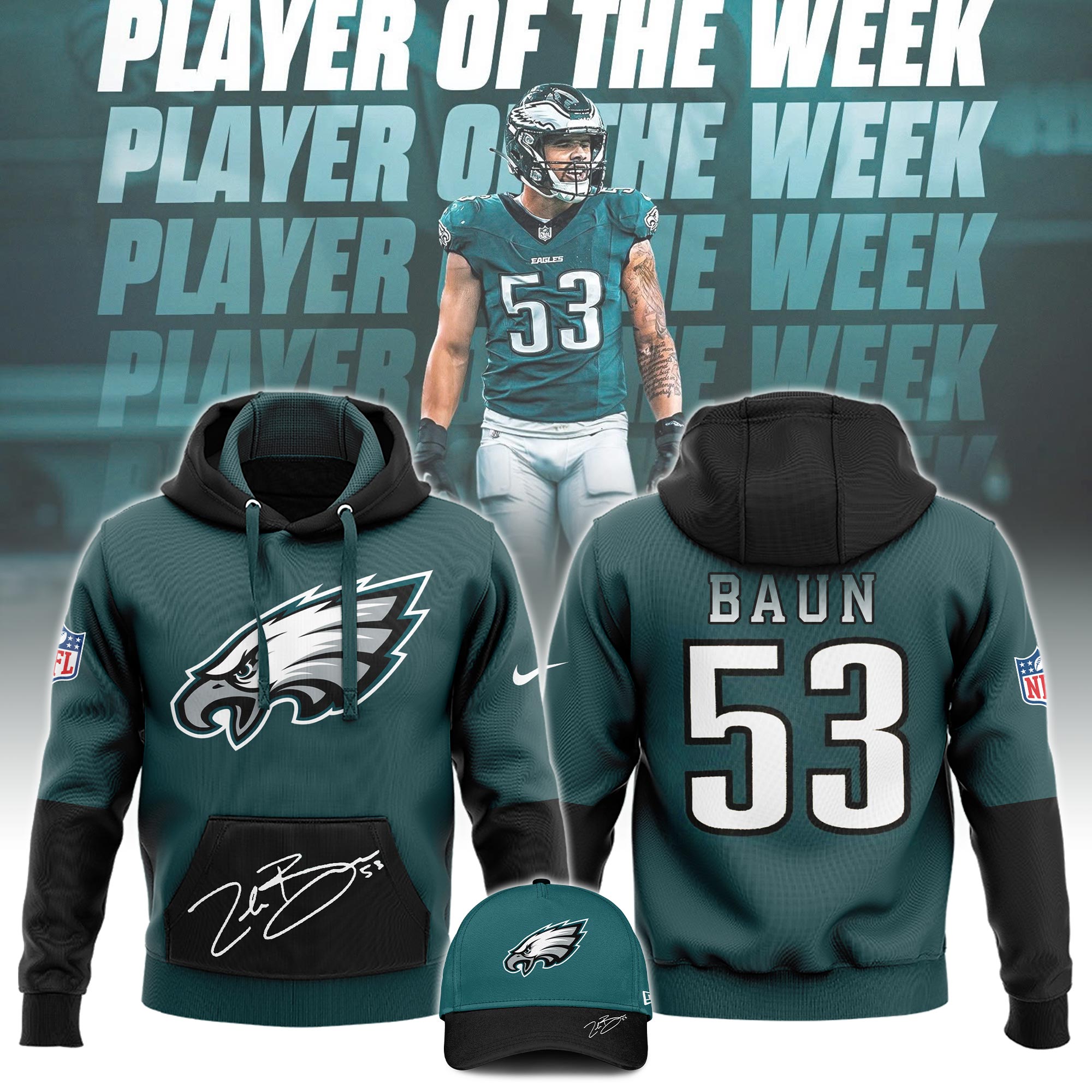 Philadelphia Eagles HoodiexBaun