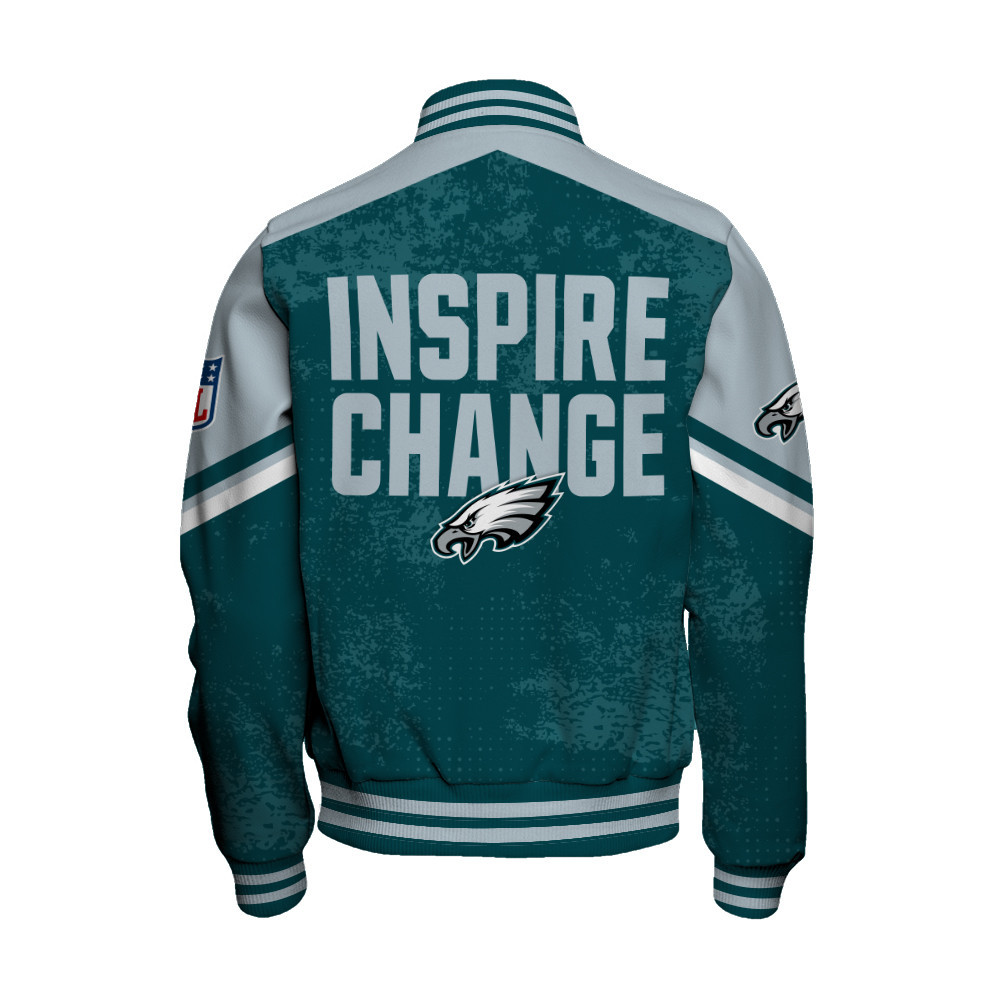 Philadelphia Eagles - Immortal Style Unisex Varsity Jacket - Famjoys Philadelphia Eagles - Immortal Style Unisex Varsity Jacket - Famjoys