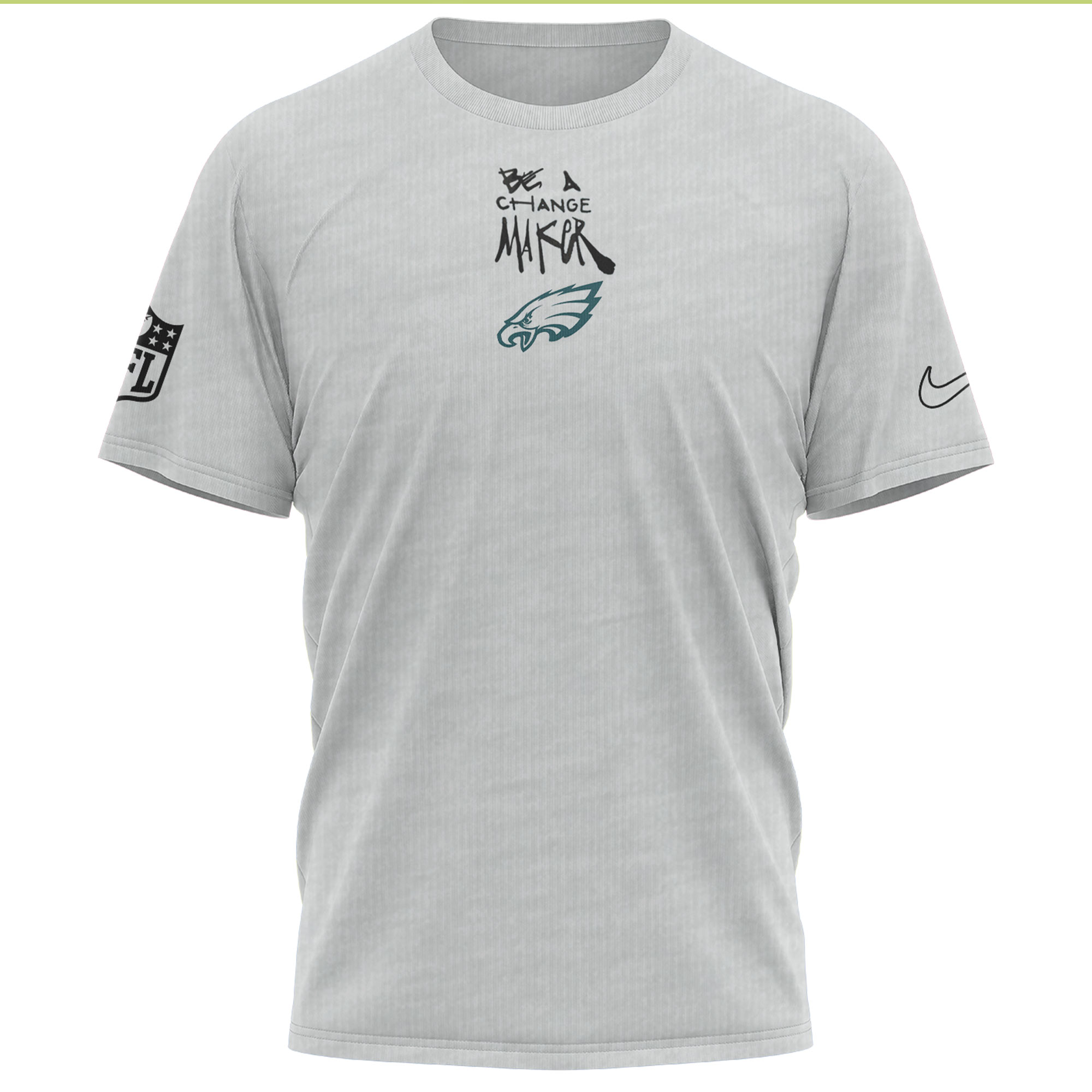 Philadelphia Eagles Inspire Change Changemaker TShirt - Famjoys Philadelphia Eagles Inspire Change Changemaker TShirt - Famjoys