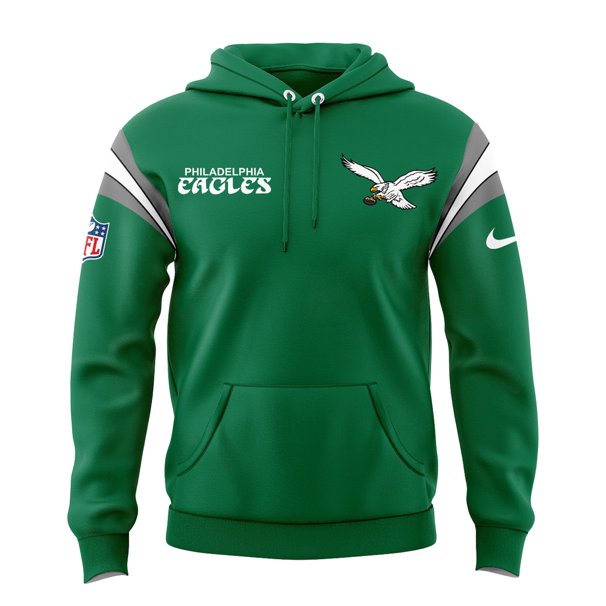 Philadelphia Eagles Kelly Green Hoodie 2024 - Famjoys Philadelphia Eagles Kelly Green Hoodie 2024 - Famjoys