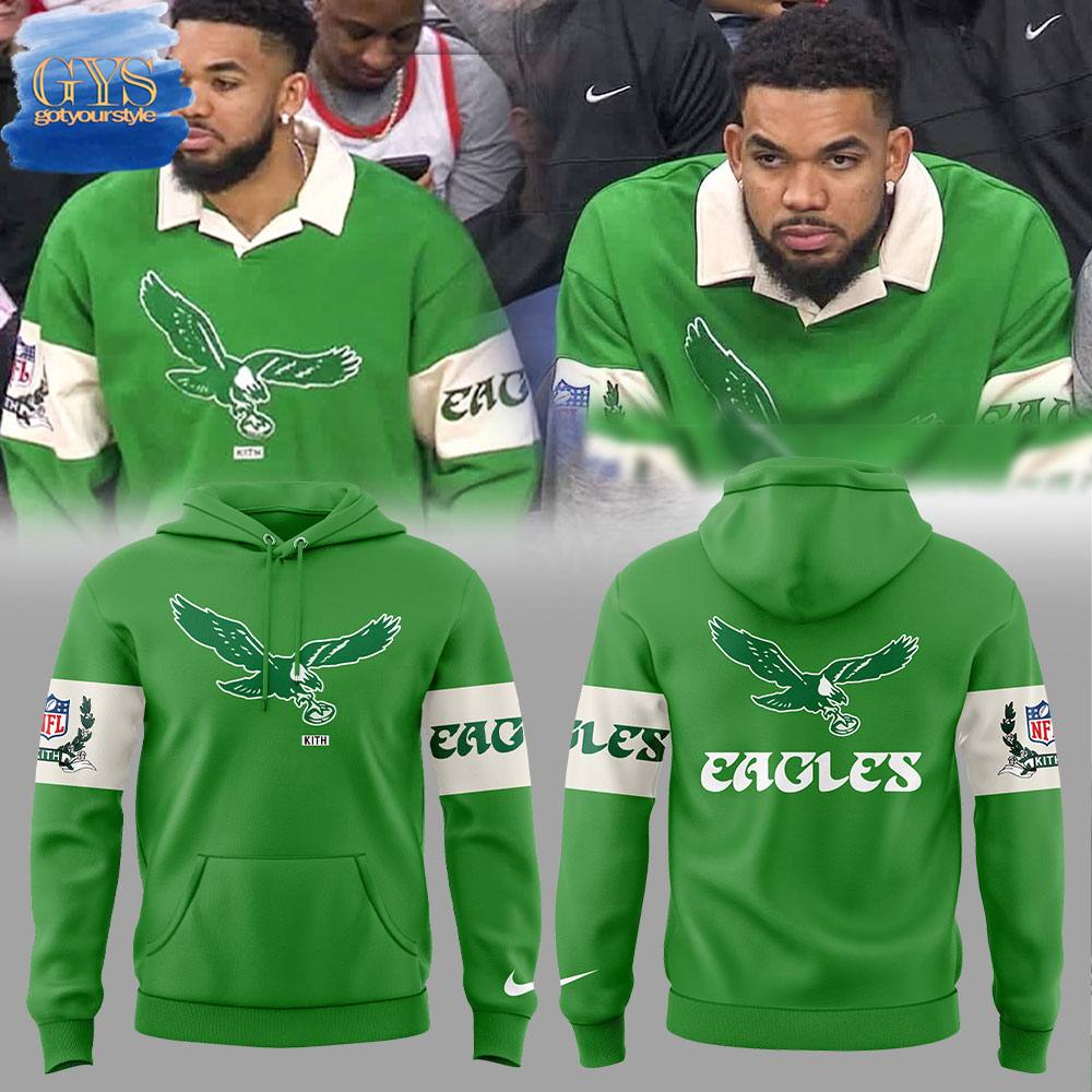 Philadelphia Eagles KITH Hoodie - Famjoys Philadelphia Eagles KITH Hoodie - Famjoys