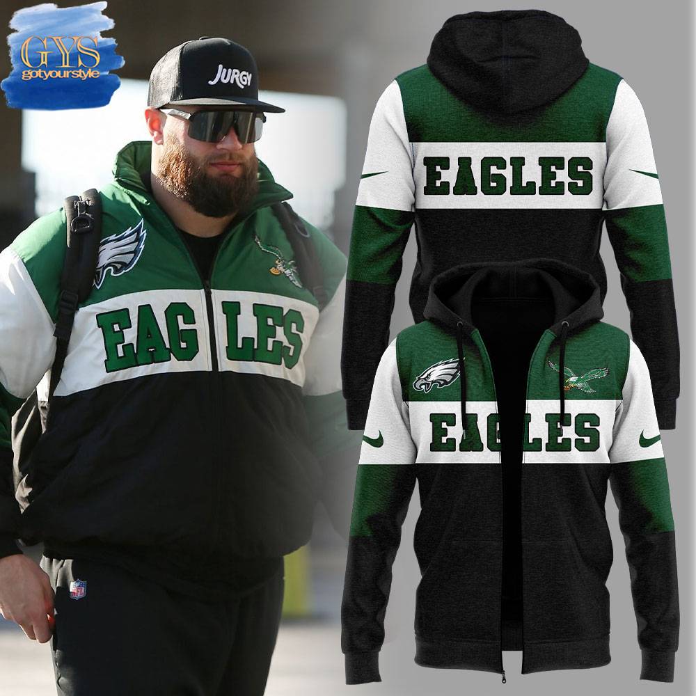 Philadelphia Eagles Lane Johnson Special Zip Hoodie - Famjoys Philadelphia Eagles Lane Johnson Special Zip Hoodie - Famjoys