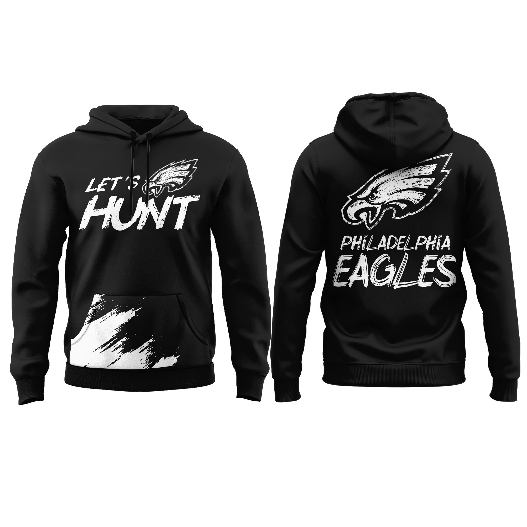 Philadelphia Eagles Let’s Hunt Hoodie - Famjoys Philadelphia Eagles Let’s Hunt Hoodie - Famjoys
