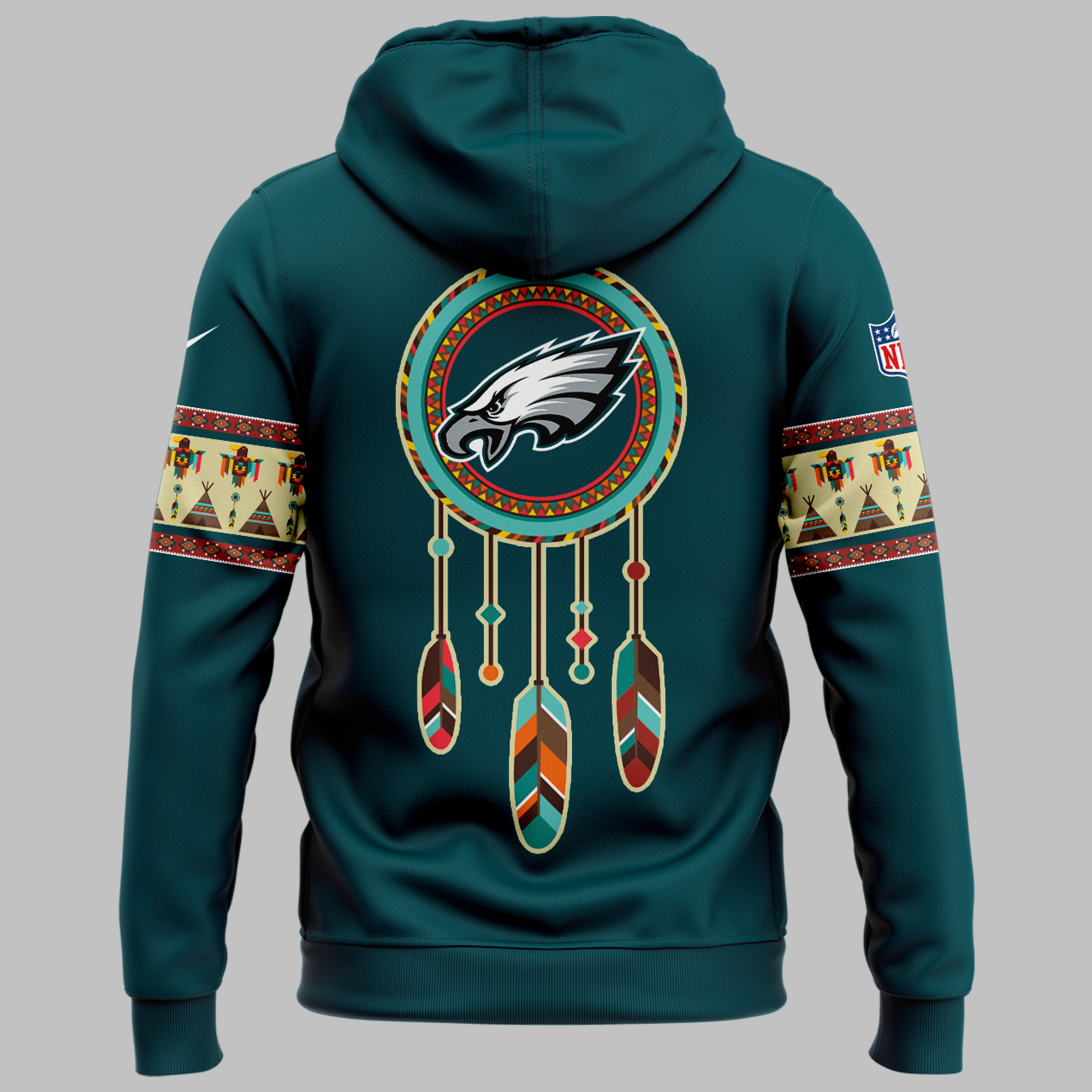 Philadelphia Eagles Native American Heritage Hoodie - Famjoys Philadelphia Eagles Native American Heritage Hoodie - Famjoys