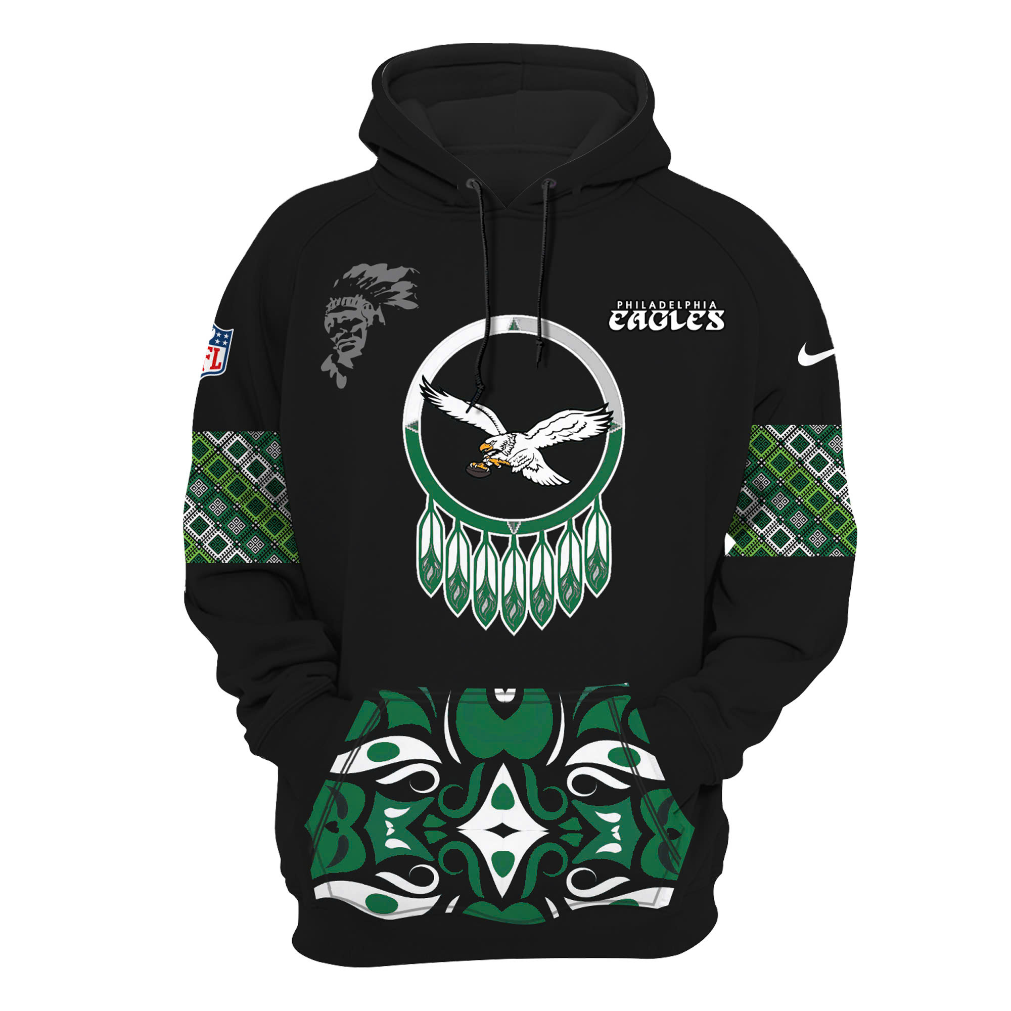 Philadelphia Eagles Native American Heritage Month Premium Pullover Hoodie - Famjoys Philadelphia Eagles Native American Heritage Month Premium Pullover Hoodie - Famjoys