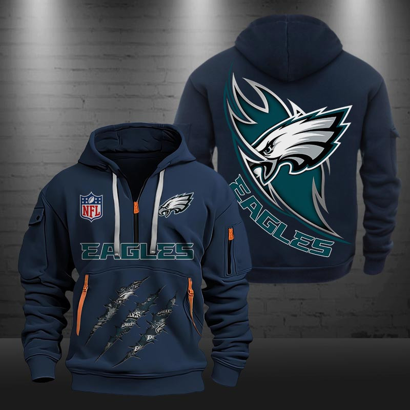 Philadelphia Eagles New Hoodie0398 Zip Hoodie Multicolor - Famjoys Philadelphia Eagles New Hoodie0398 Zip Hoodie Multicolor - Famjoys