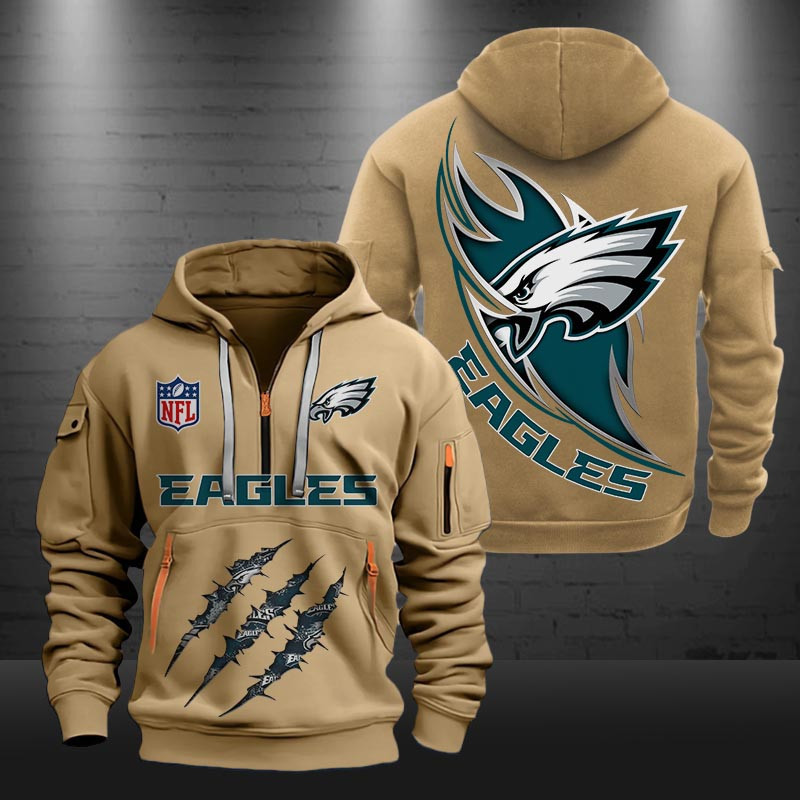 Philadelphia Eagles New Hoodie0398 Zip Hoodie Multicolor - Famjoys Philadelphia Eagles New Hoodie0398 Zip Hoodie Multicolor - Famjoys