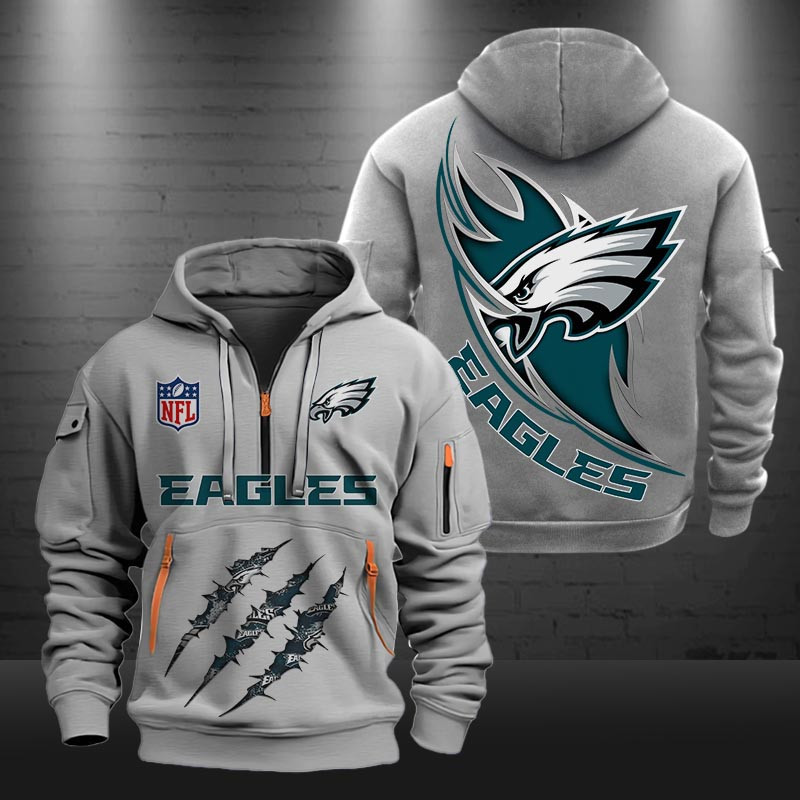 Philadelphia Eagles New Hoodie0398 Zip Hoodie Multicolor - Famjoys Philadelphia Eagles New Hoodie0398 Zip Hoodie Multicolor - Famjoys