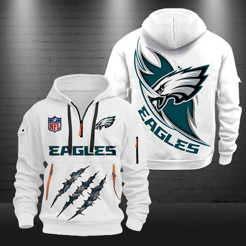 Philadelphia Eagles New Hoodie0398 Zip Hoodie Multicolor - Famjoys Philadelphia Eagles New Hoodie0398 Zip Hoodie Multicolor - Famjoys