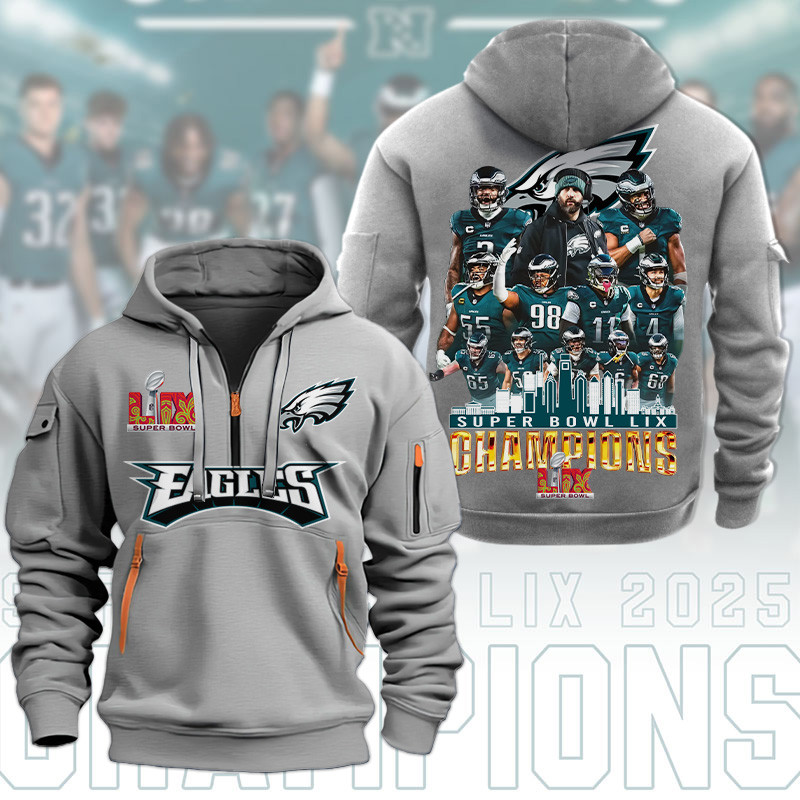 Philadelphia Eagles New Hoodie1591 Zip Hoodie Multicolor - Famjoys Philadelphia Eagles New Hoodie1591 Zip Hoodie Multicolor - Famjoys