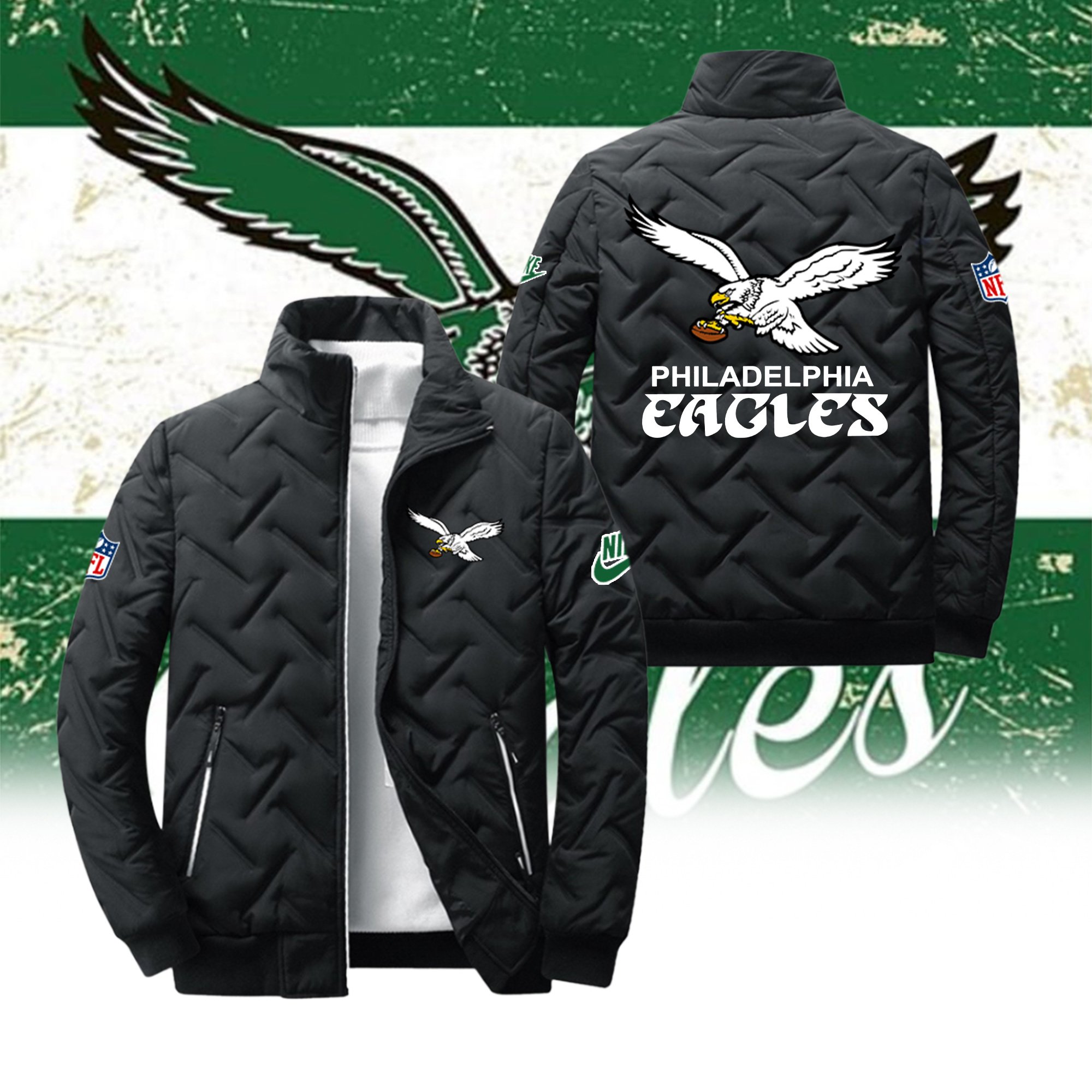 Philadelphia Eagles New Jacket - Famjoys Philadelphia Eagles New Jacket - Famjoys