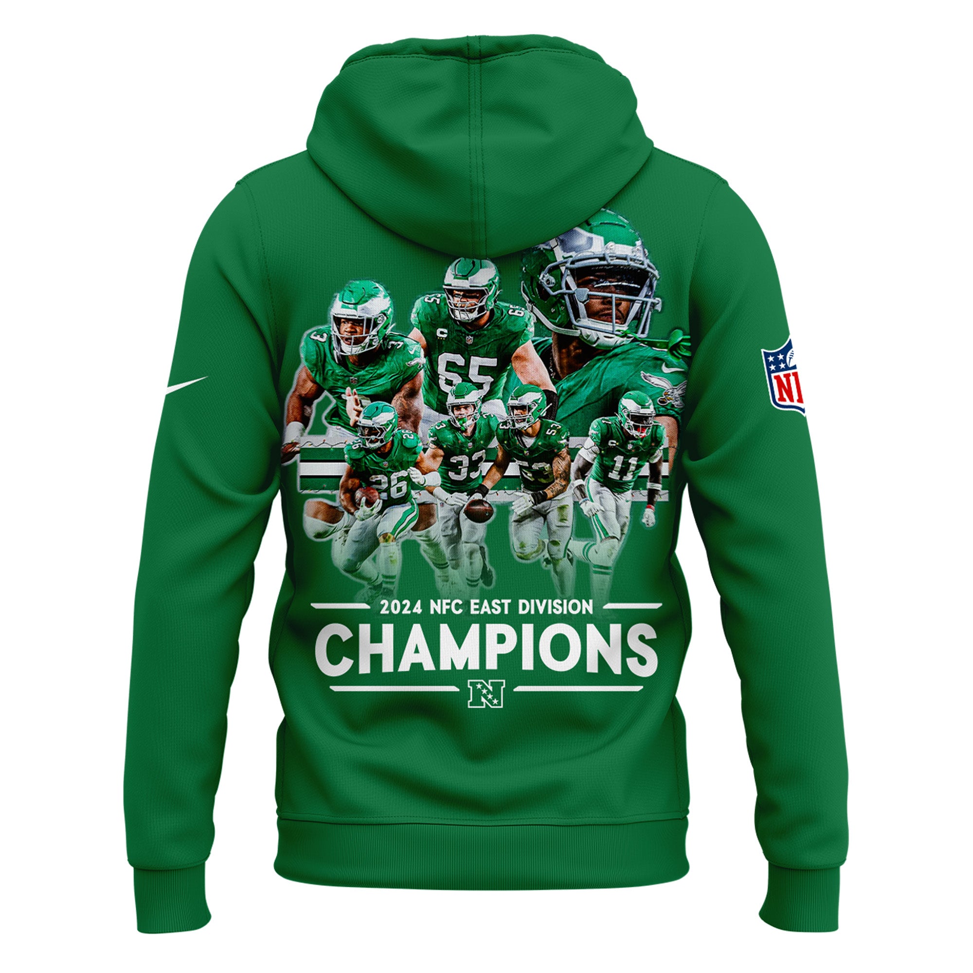 Philadelphia Eagles NFC EAST CHAMPIONS Gray Hoodie 2024 - Famjoys Philadelphia Eagles NFC EAST CHAMPIONS Gray Hoodie 2024 - Famjoys