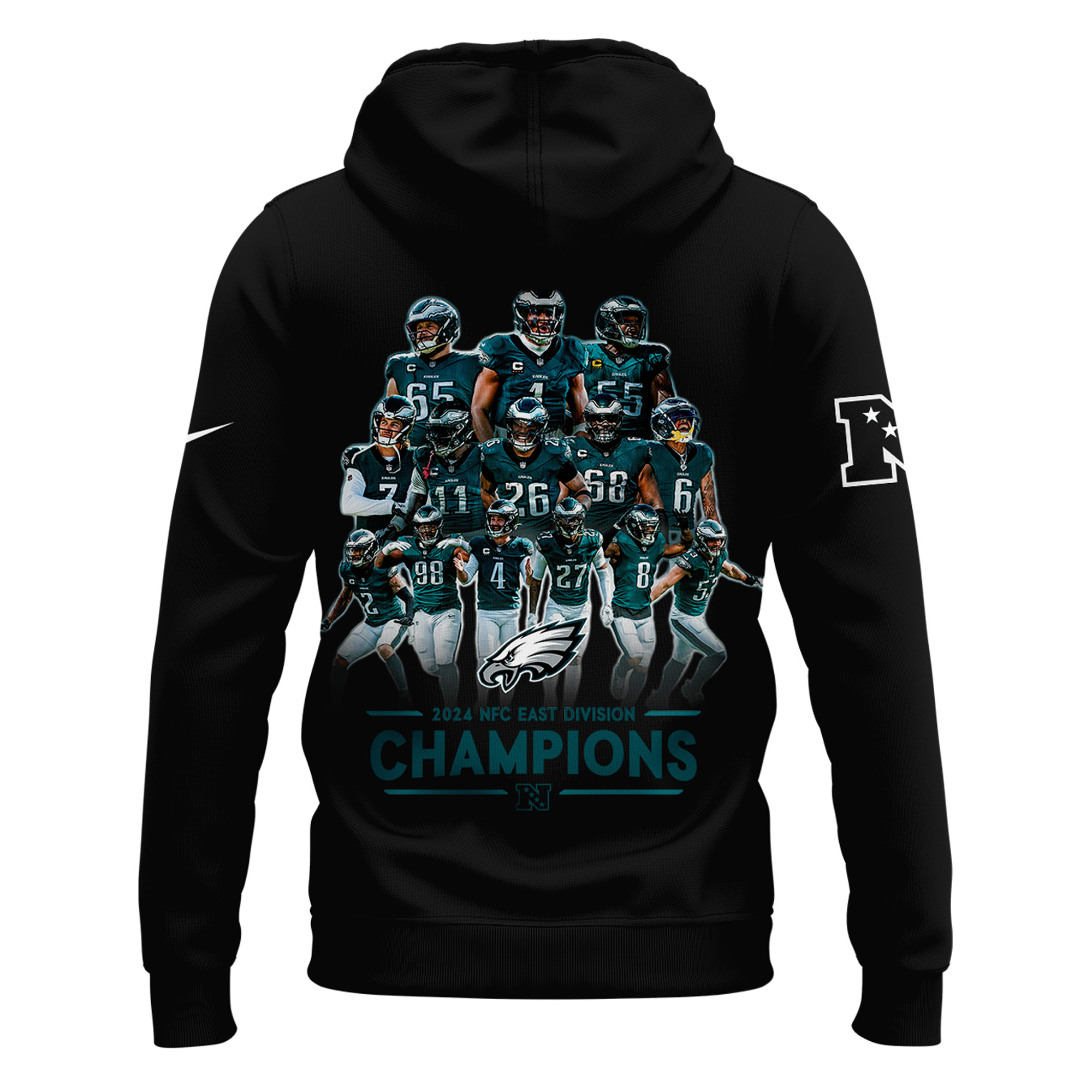 Philadelphia Eagles NFC EAST CHAMPIONS Hoodie 2024 - Famjoys Philadelphia Eagles NFC EAST CHAMPIONS Hoodie 2024 - Famjoys