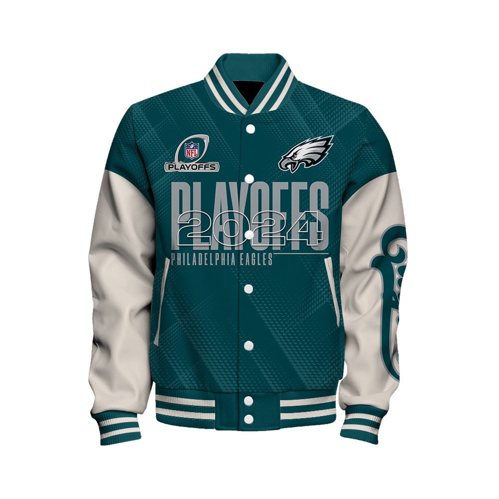 Philadelphia Eagles NFC EAST Champions Unisex Varsity Jacket - Famjoys Philadelphia Eagles NFC EAST Champions Unisex Varsity Jacket - Famjoys
