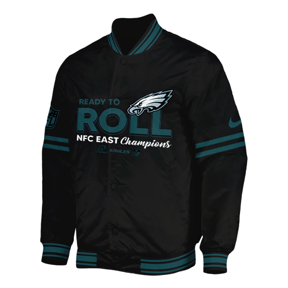 Philadelphia Eagles NFC East Division Champions Bomber #1 - Famjoys Philadelphia Eagles NFC East Division Champions Bomber #1 - Famjoys