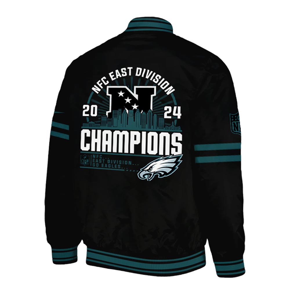 Philadelphia Eagles NFC East Division Champions Bomber #1 - Famjoys Philadelphia Eagles NFC East Division Champions Bomber #1 - Famjoys
