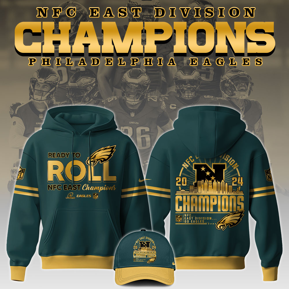 Philadelphia Eagles NFC EAST DIVISION CHAMPIONS Hoodie Royal - Famjoys Philadelphia Eagles NFC EAST DIVISION CHAMPIONS Hoodie Royal - Famjoys